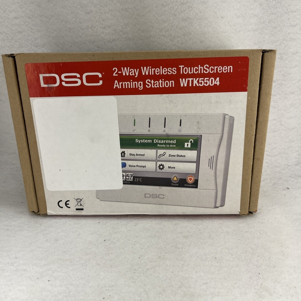 DSC WTK5504 ADT 2-Way Touchscreen Arming Station For PowerSeries NEW Open Box